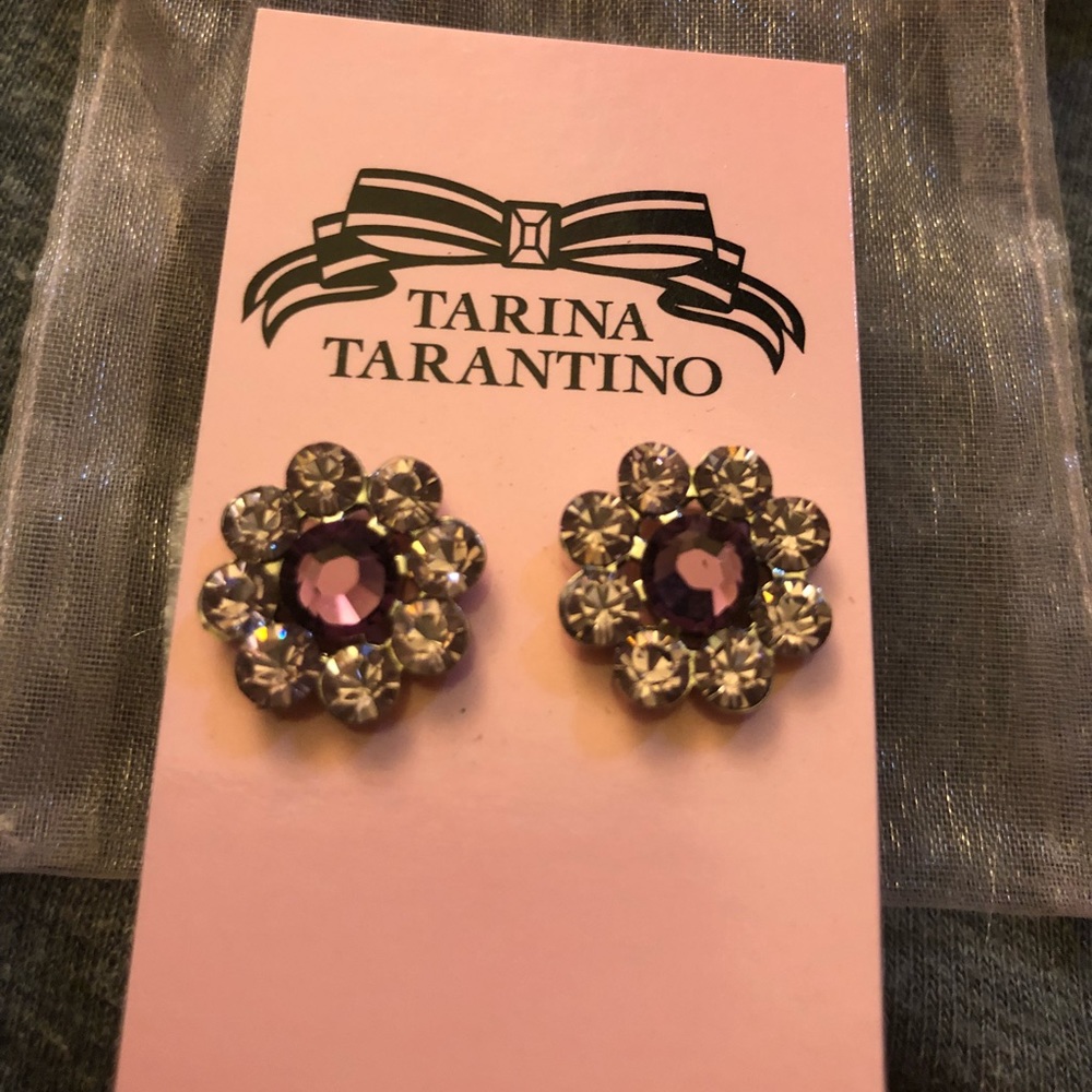 Tarina Tarantino Swarovski crystal earrings BNWT